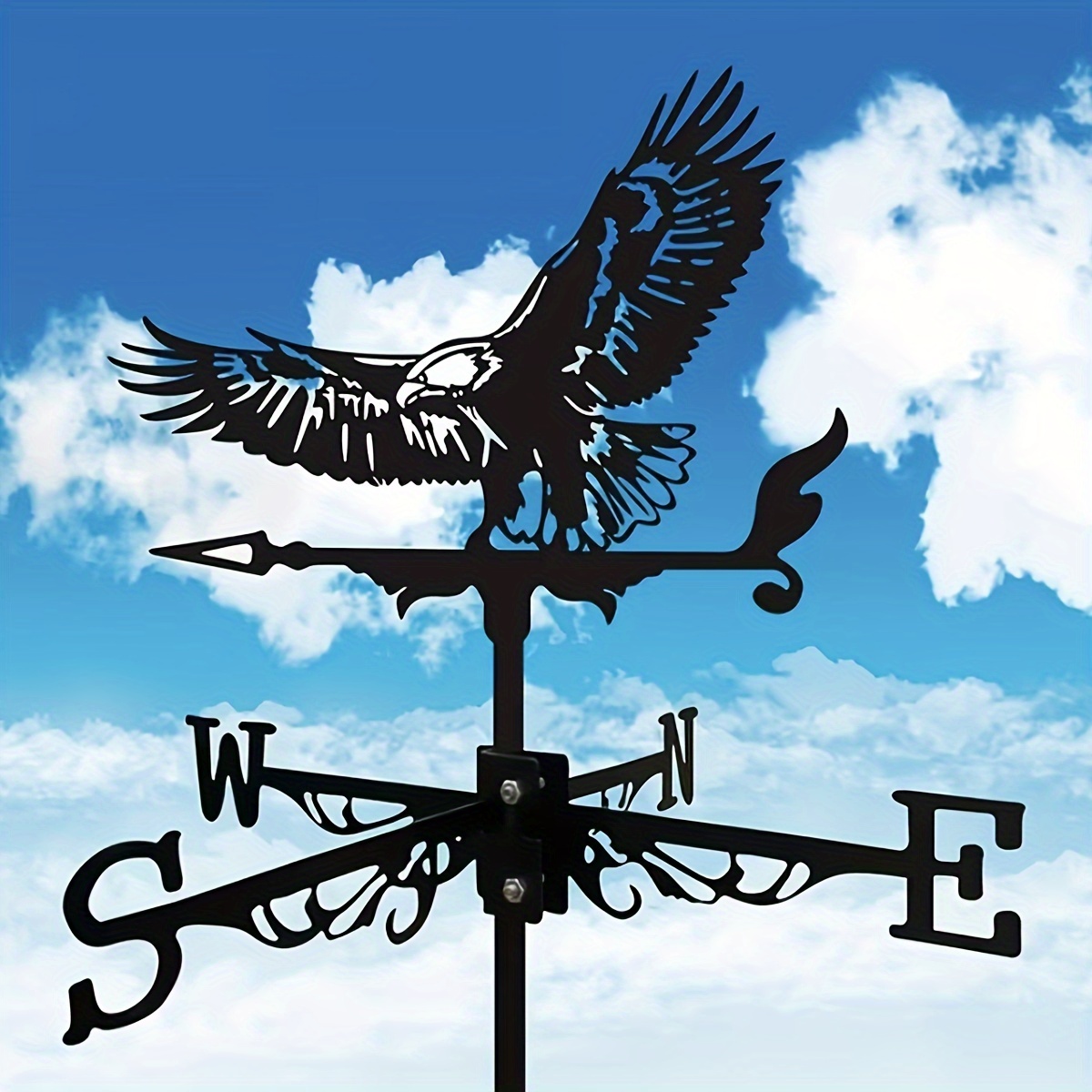 Smart Garden In Home - 2D Flying eagle wind vane, rust