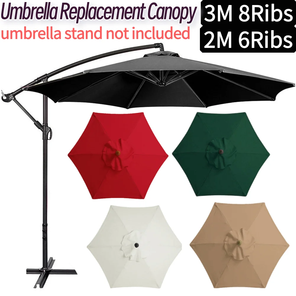 Smart Garden Umbrella - 6/8Bones Parasol Umbrella Surface Without Stand