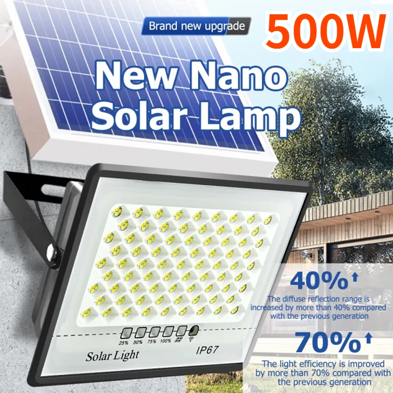 Smart Garden Solar Lights - 500W Solar Lights Outdoor Garden LED