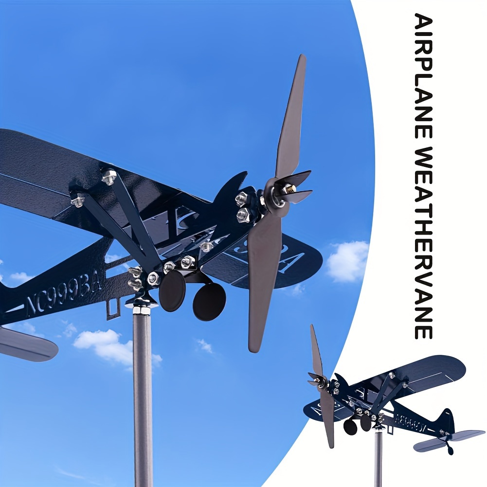 Smart Garden In Home - Metal Airplane Weathervane 3D Piper J3
