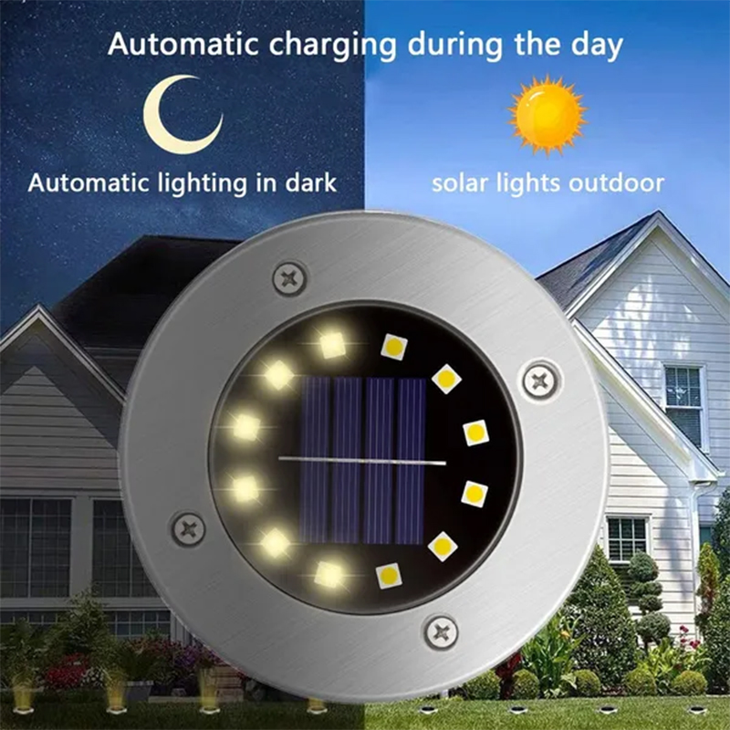Solar Buried Ground Lights, 8/ - đánh giá và giá Smart Garden Solar Lights