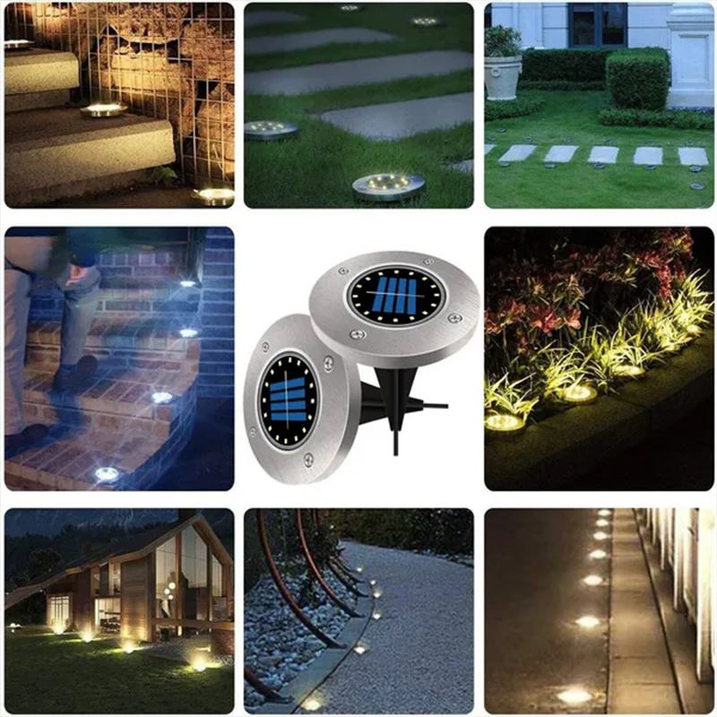 Solar Buried Ground Lights, 8/ - đánh giá và giá Smart Garden Solar Lights