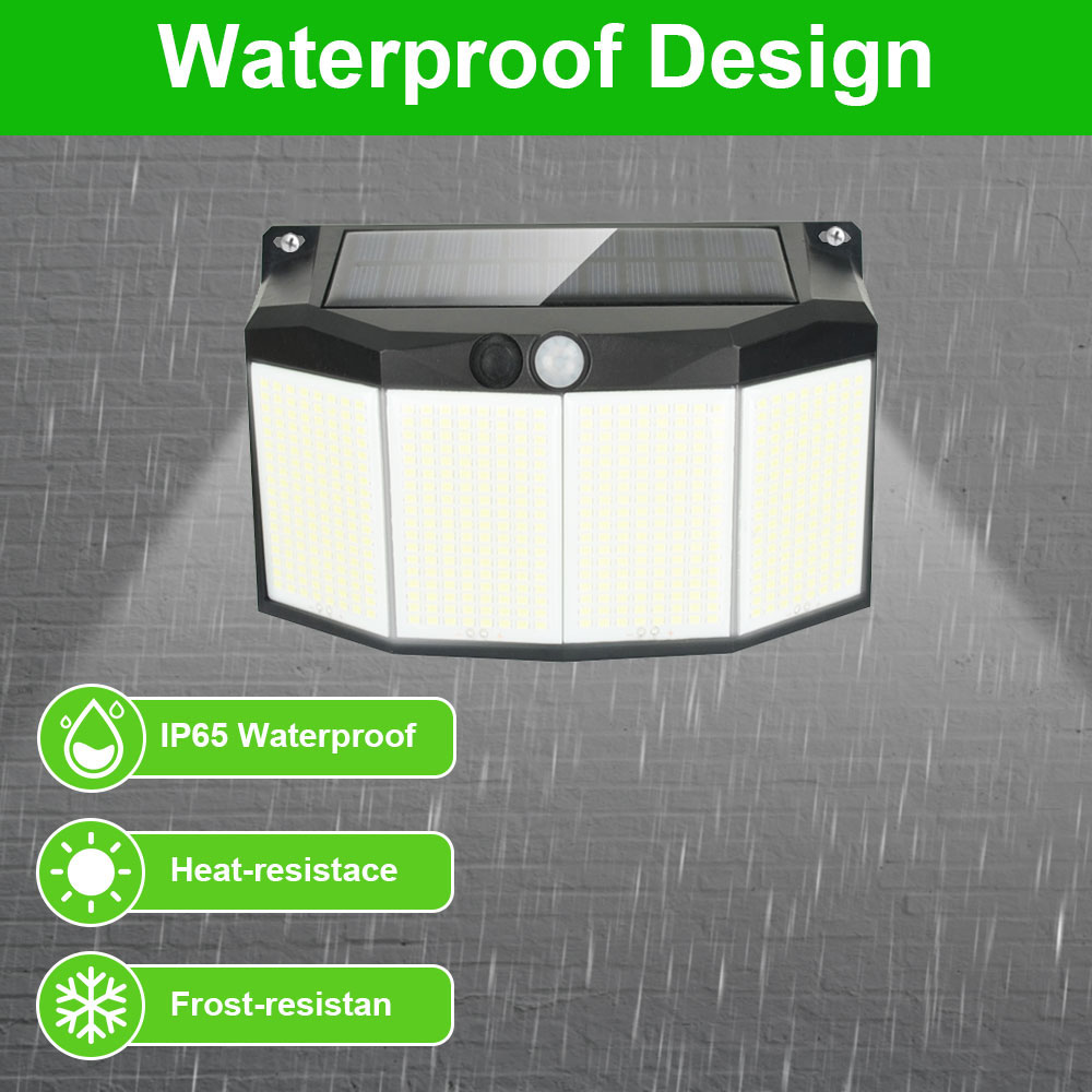 576LEDs Solar Powered Wall Lam - đánh giá và giá Smart Garden Solar Lights