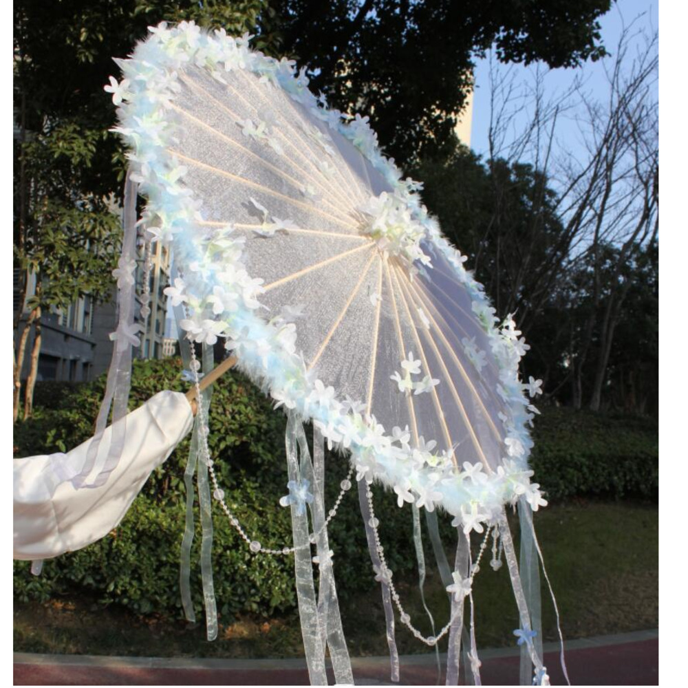 Hanfu Flower Waterproof Beach  - đánh giá và giá Smart Garden Umbrella