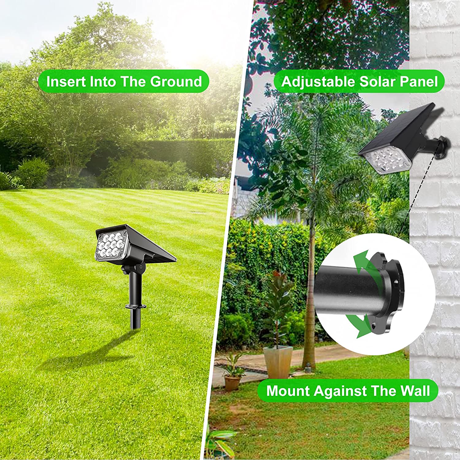 4pcs Solar Spotlight Outdoor G - đánh giá và giá Smart Garden Solar Lights