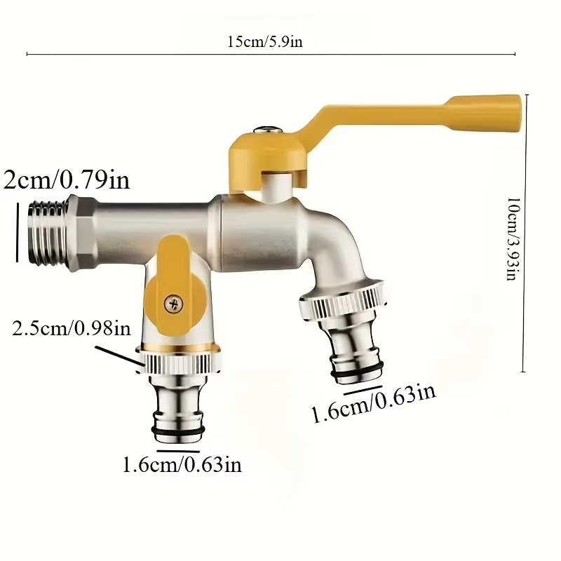Double outlet garden hose fauc - đánh giá và giá Smart Garden Hub