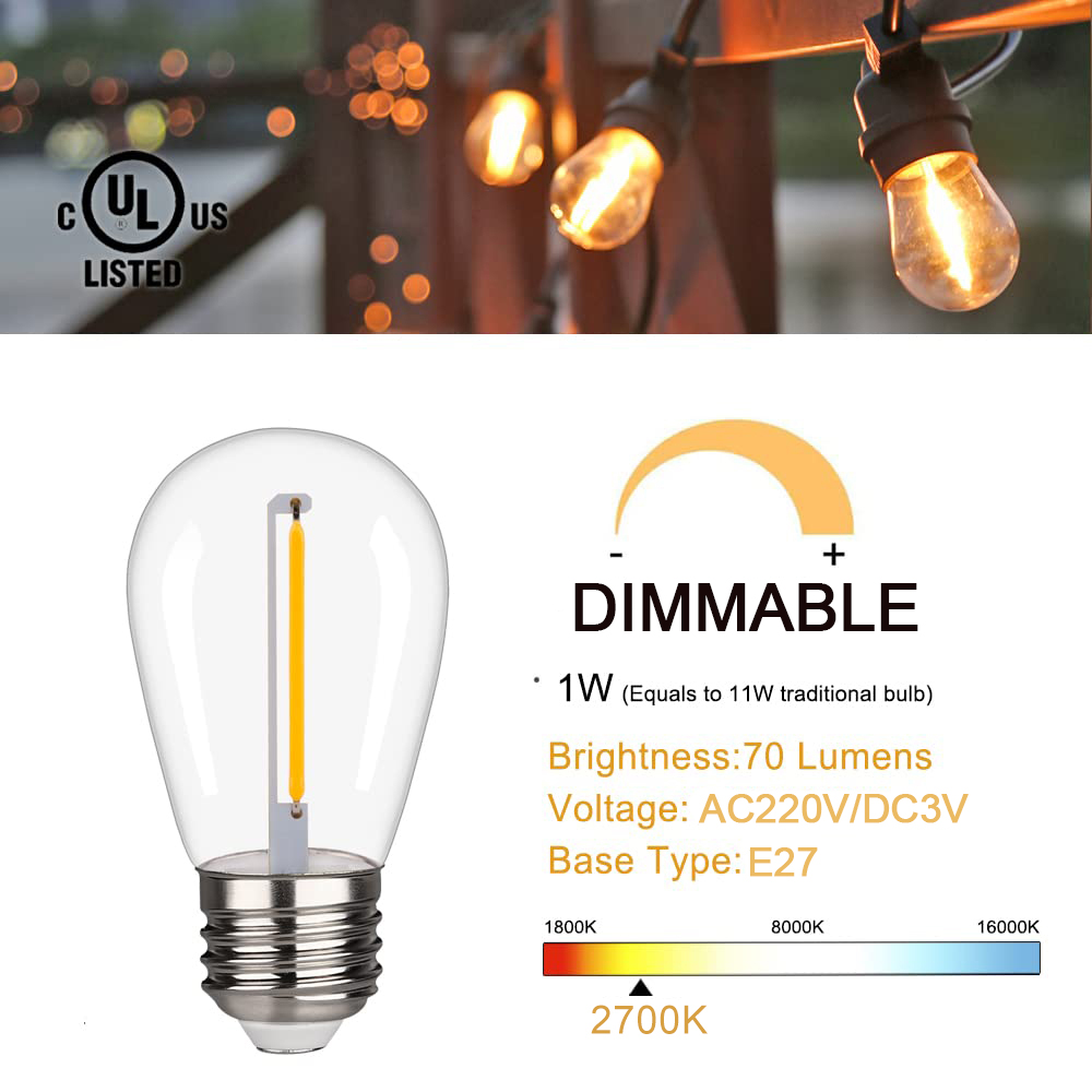 LED S14 Replacement Light Bulb - đánh giá và giá Smart Garden Umbrella