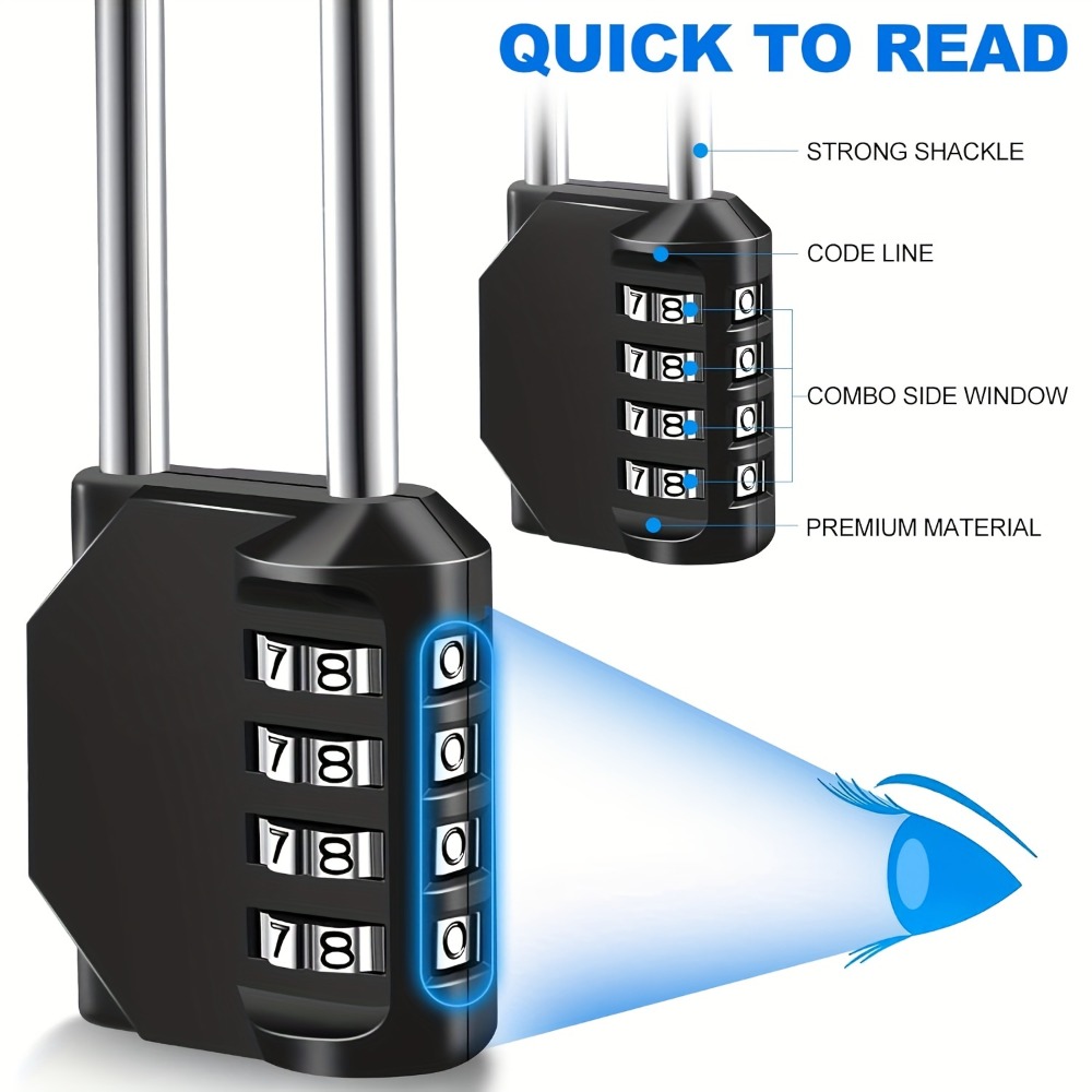 4 Digit Long Shackle Combinati - đánh giá và giá Smart Garden Gate Lock