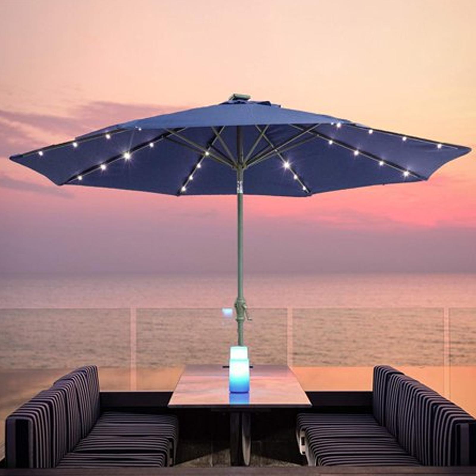 104 LED Umbrella String Light  - đánh giá và giá Smart Garden Umbrella