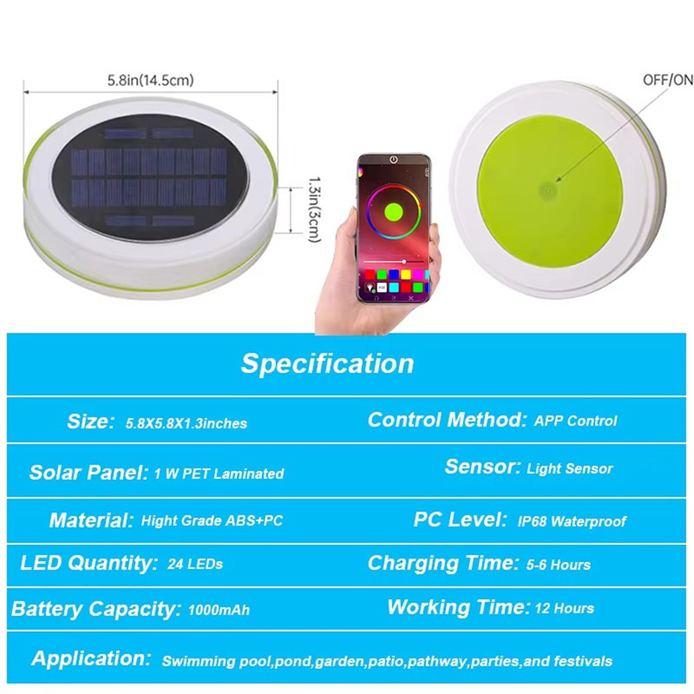 Solar LED Water Float Light Ou - đánh giá và giá Smart Garden Solar Lights
