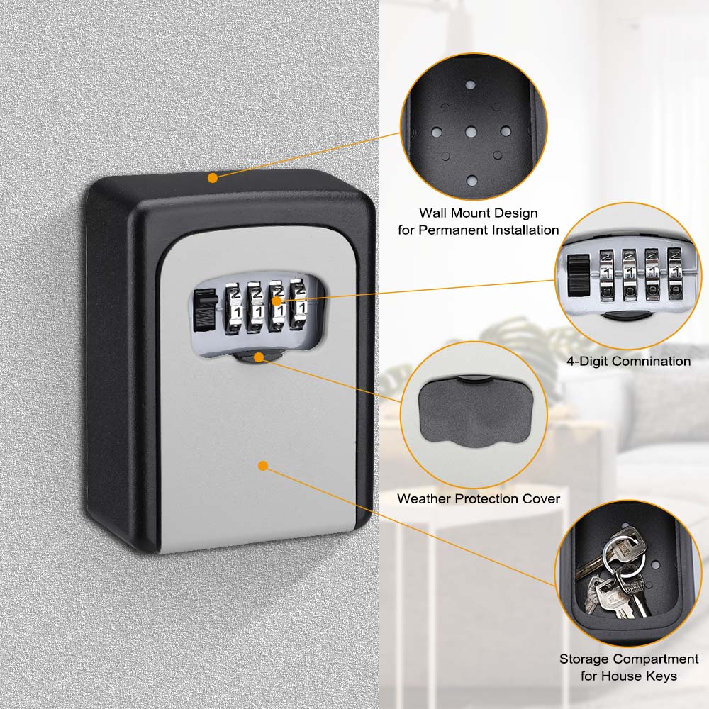 Password Lock Storage Box Meta - đánh giá và giá Smart Garden Gate Lock